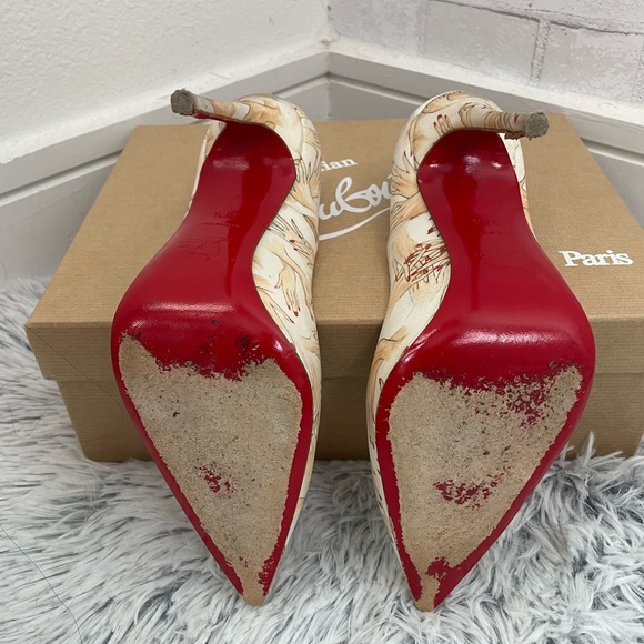Multi color hand print Christian Louboutins - Picture 5 of 8